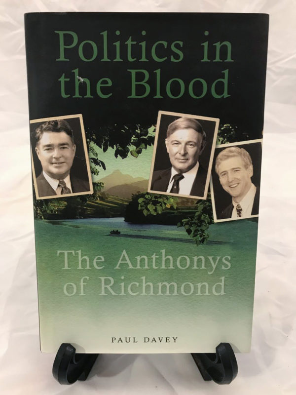 Politics in the Blood by Paul Davey - Signed - The Nook Yamba Second Hand Books